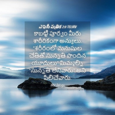 Picture 04 - ఎఫెసీ పత్రిక 2:11 TELIRV - కాబట్టి పూర్వం - Bible Verse Picture