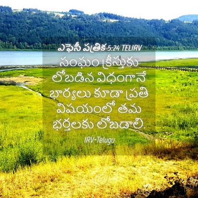 Picture 04 - ఎఫెసీ పత్రిక 5:24 TELIRV - సంఘం క్రీస్తుకు - Bible Verse Picture