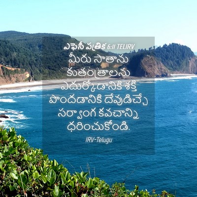 Picture 04 - ఎఫెసీ పత్రిక 6:11 TELIRV - మీరు సాతాను - Bible Verse Picture