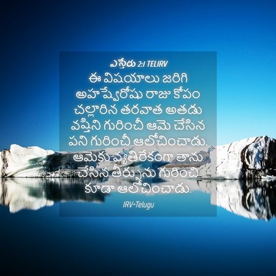 Picture 04 - ఎస్తేరు 2:1 TELIRV - ఈ విషయాలు జరిగి - Bible Verse Picture
