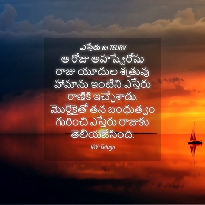 Picture 04 - ఎస్తేరు 8:1 TELIRV - ఆ రోజు అహష్వేరోషు - Bible Verse Picture