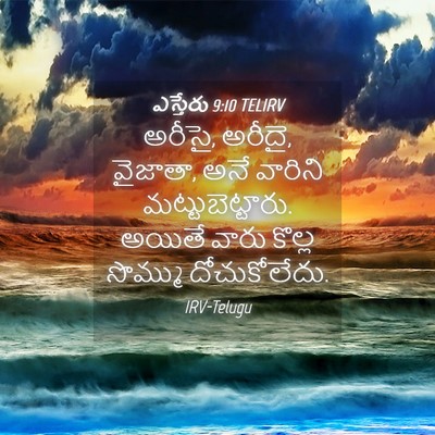 Picture 04 - ఎస్తేరు 9:10 TELIRV - అరీసై, అరీదై, - Bible Verse Picture