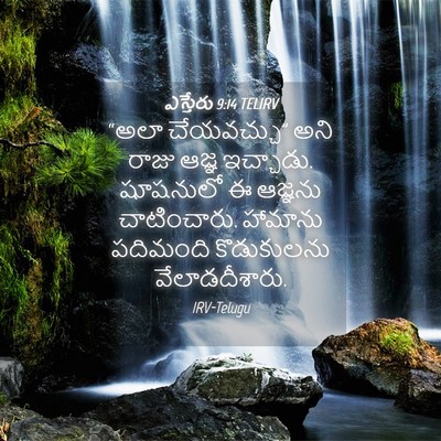 Picture 04 - ఎస్తేరు 9:14 TELIRV - “అలా చేయవచ్చు” - Bible Verse Picture