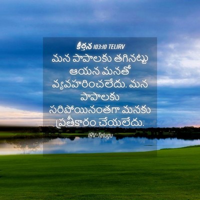 Picture 04 - కీర్తన 103:10 TELIRV - మన పాపాలకు - Bible Verse Picture
