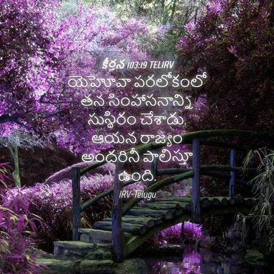 Picture 04 - కీర్తన 103:19 TELIRV - యెహోవా పరలోకంలో - Bible Verse Picture