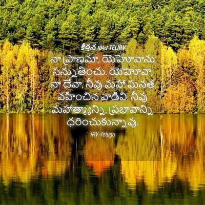 Picture 04 - కీర్తన 104:1 TELIRV - నా ప్రాణమా, - Bible Verse Picture