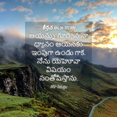 Picture 04 - కీర్తన 104:34 TELIRV - ఆయన్ను గూర్చిన నా - Bible Verse Picture