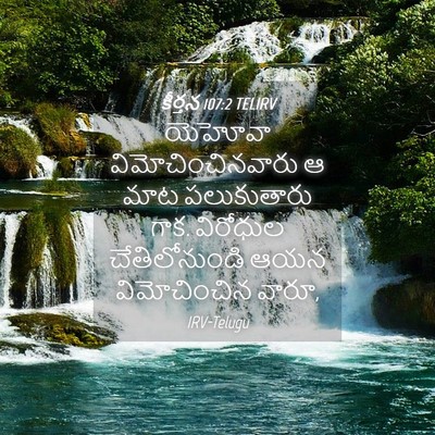 Picture 04 - కీర్తన 107:2 TELIRV - యెహోవా - Bible Verse Picture
