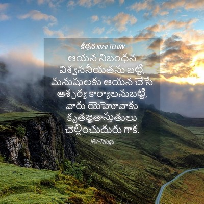 Picture 04 - కీర్తన 107:8 TELIRV - ఆయన నిబంధన - Bible Verse Picture