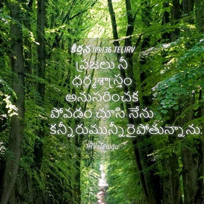 Picture 04 - కీర్తన 119:136 TELIRV - ప్రజలు నీ - Bible Verse Picture