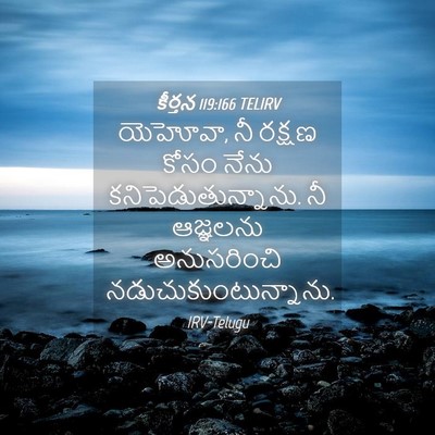 Picture 04 - కీర్తన 119:166 TELIRV - యెహోవా, నీ రక్షణ - Bible Verse Picture