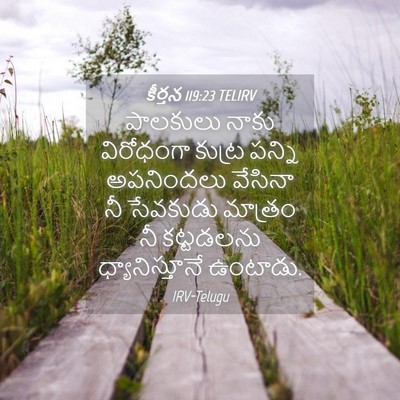 Picture 04 - కీర్తన 119:23 TELIRV - పాలకులు నాకు - Bible Verse Picture