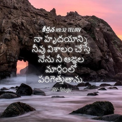 Picture 04 - కీర్తన 119:32 TELIRV - నా హృదయాన్ని నీవు - Bible Verse Picture