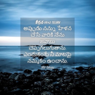 Picture 04 - కీర్తన 119:42 TELIRV - అప్పుడు నన్ను - Bible Verse Picture