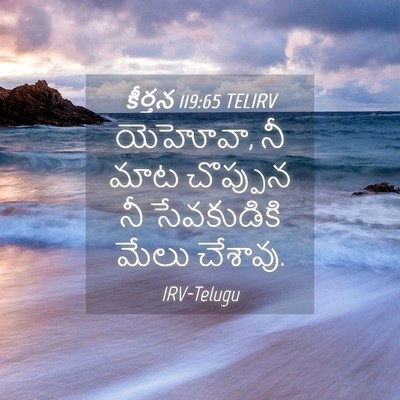 Picture 04 - కీర్తన 119:65 TELIRV - యెహోవా, నీ మాట - Bible Verse Picture