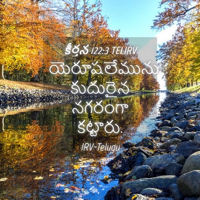 Picture 04 - కీర్తన 122:3 TELIRV - యెరూషలేమును - Bible Verse Picture