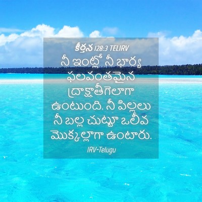 Picture 04 - కీర్తన 128:3 TELIRV - నీ ఇంట్లో నీ భార్య - Bible Verse Picture