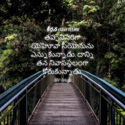 Picture 04 - కీర్తన 132:13 TELIRV - తప్పనిసరిగా - Bible Verse Picture