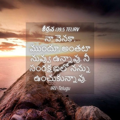 Picture 04 - కీర్తన 139:5 TELIRV - నా వెనకా, ముందూ, - Bible Verse Picture