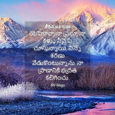 Picture 04 - కీర్తన 141:8 TELIRV - యెహోవా, నా ప్రభూ, - Bible Verse Picture
