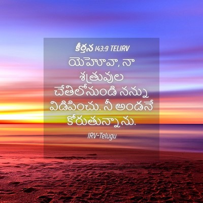 Picture 04 - కీర్తన 143:9 TELIRV - యెహోవా, నా - Bible Verse Picture