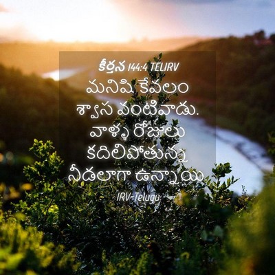 Picture 04 - కీర్తన 144:4 TELIRV - మనిషి కేవలం శ్వాస - Bible Verse Picture