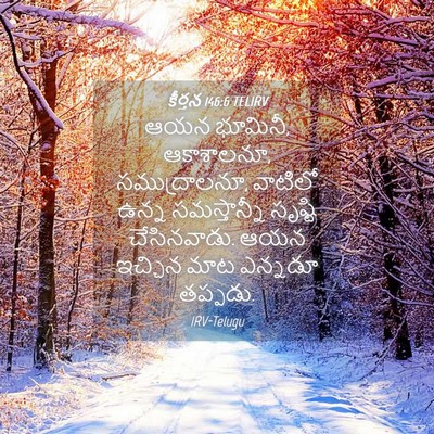 Picture 04 - కీర్తన 146:6 TELIRV - ఆయన భూమినీ, - Bible Verse Picture