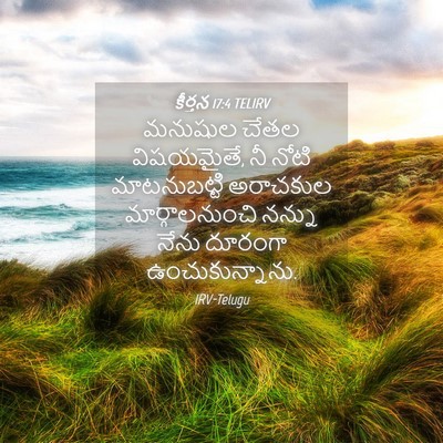 Picture 04 - కీర్తన 17:4 TELIRV - మనుషుల చేతల - Bible Verse Picture