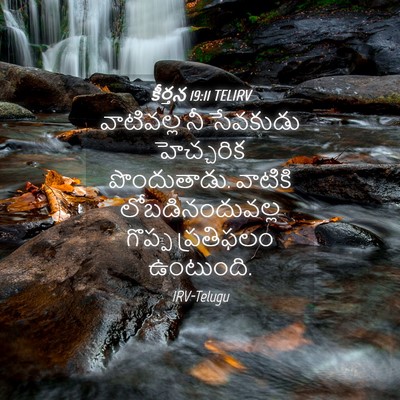 Picture 04 - కీర్తన 19:11 TELIRV - వాటివల్ల నీ - Bible Verse Picture