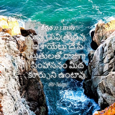 Picture 04 - కీర్తన 22:3 TELIRV - నువ్వు - Bible Verse Picture