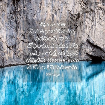 Picture 04 - కీర్తన 25:5 TELIRV - నీ సత్యంలోకి - Bible Verse Picture