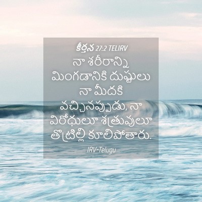 Picture 04 - కీర్తన 27:2 TELIRV - నా శరీరాన్ని - Bible Verse Picture