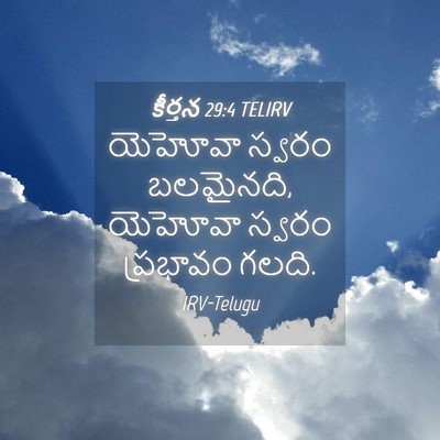Picture 04 - కీర్తన 29:4 TELIRV - యెహోవా స్వరం - Bible Verse Picture
