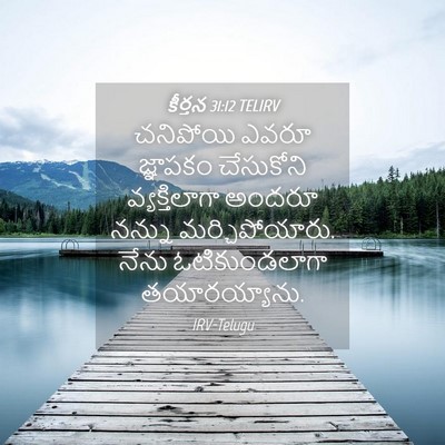 Picture 04 - కీర్తన 31:12 TELIRV - చనిపోయి ఎవరూ - Bible Verse Picture