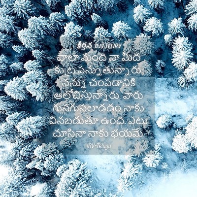 Picture 04 - కీర్తన 31:13 TELIRV - చాలా మంది నా మీద - Bible Verse Picture