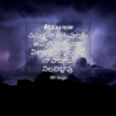 Picture 04 - కీర్తన 31:8 TELIRV - నన్ను నా - Bible Verse Picture