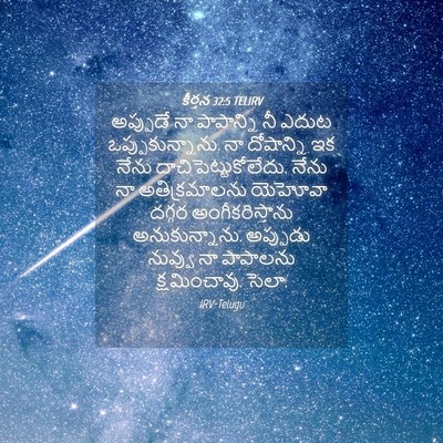 Picture 04 - కీర్తన 32:5 TELIRV - అప్పుడే నా - Bible Verse Picture