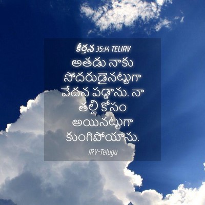 Picture 04 - కీర్తన 35:14 TELIRV - అతడు నాకు - Bible Verse Picture