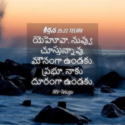 Picture 04 - కీర్తన 35:22 TELIRV - యెహోవా, నువ్వు - Bible Verse Picture