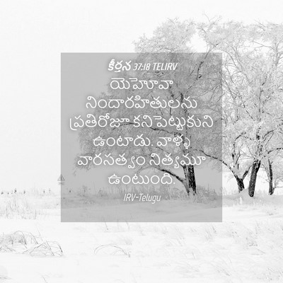 Picture 04 - కీర్తన 37:18 TELIRV - యెహోవా - Bible Verse Picture