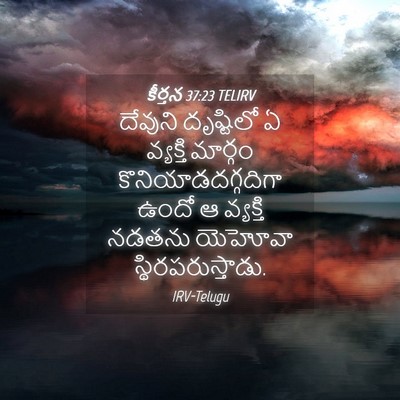 Picture 04 - కీర్తన 37:23 TELIRV - దేవుని దృష్టిలో ఏ - Bible Verse Picture