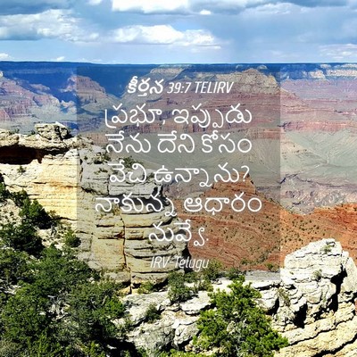 Picture 04 - కీర్తన 39:7 TELIRV - ప్రభూ, ఇప్పుడు - Bible Verse Picture