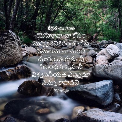 Picture 04 - కీర్తన 40:11 TELIRV - యెహోవా, నా కోసం - Bible Verse Picture