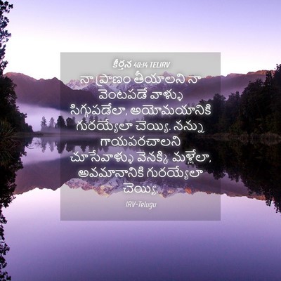 Picture 04 - కీర్తన 40:14 TELIRV - నా ప్రాణం తీయాలని - Bible Verse Picture