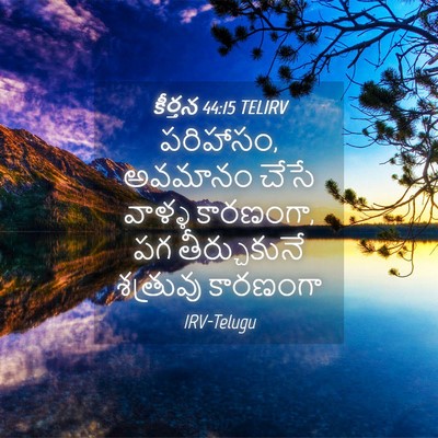 Picture 04 - కీర్తన 44:15 TELIRV - పరిహాసం, అవమానం - Bible Verse Picture