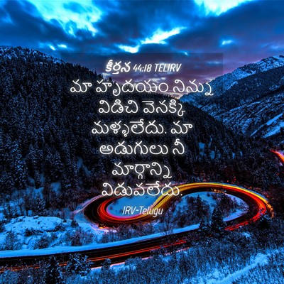 Picture 04 - కీర్తన 44:18 TELIRV - మా హృదయం నిన్ను - Bible Verse Picture