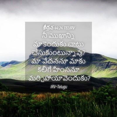 Picture 04 - కీర్తన 44:24 TELIRV - నీ ముఖాన్ని - Bible Verse Picture