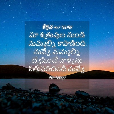 Picture 04 - కీర్తన 44:7 TELIRV - మా శత్రువుల నుండి - Bible Verse Picture