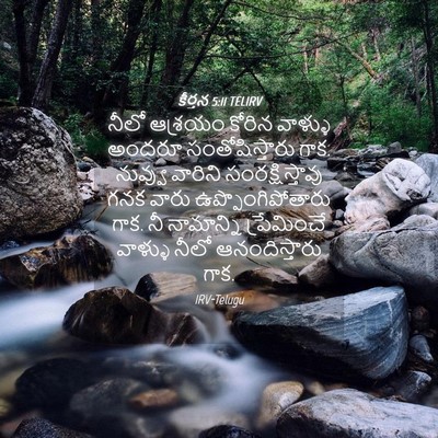 Picture 04 - కీర్తన 5:11 TELIRV - నీలో ఆశ్రయం కోరిన - Bible Verse Picture