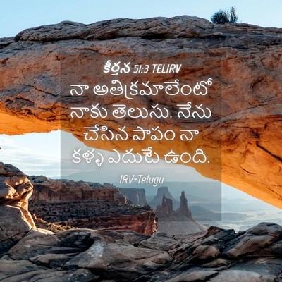 Picture 04 - కీర్తన 51:3 TELIRV - నా అతిక్రమాలేంటో - Bible Verse Picture